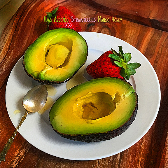 Breakfast Avocado Wrapped Canvas Print