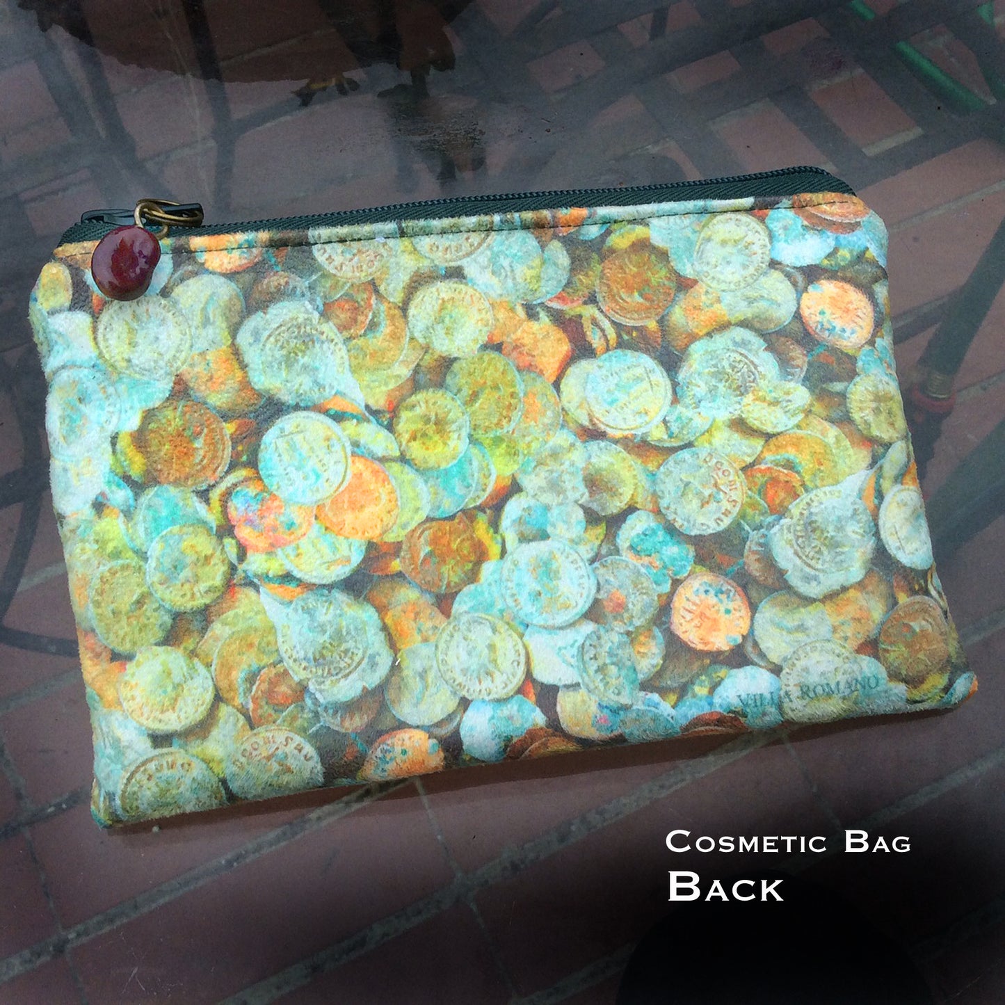 Roman Coin Cosmetic Bag