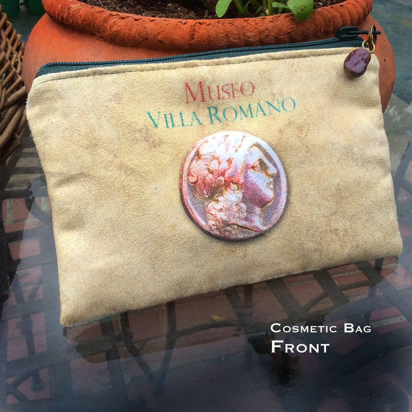 Roman Coin Cosmetic Bag