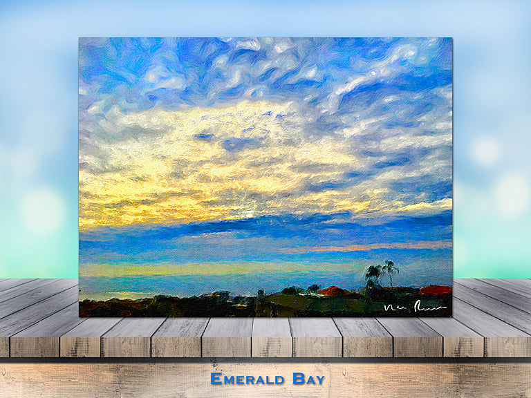 Emerald Bay Wrapped Canvas Print