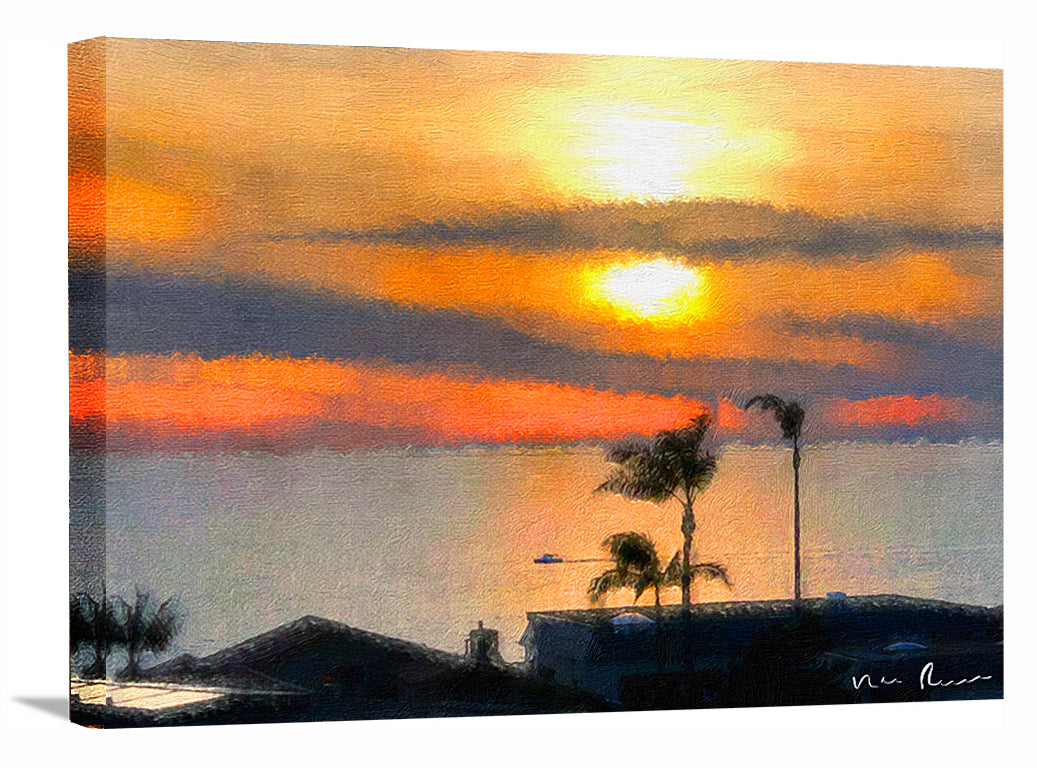 Heading Home Wrapped Canvas Print