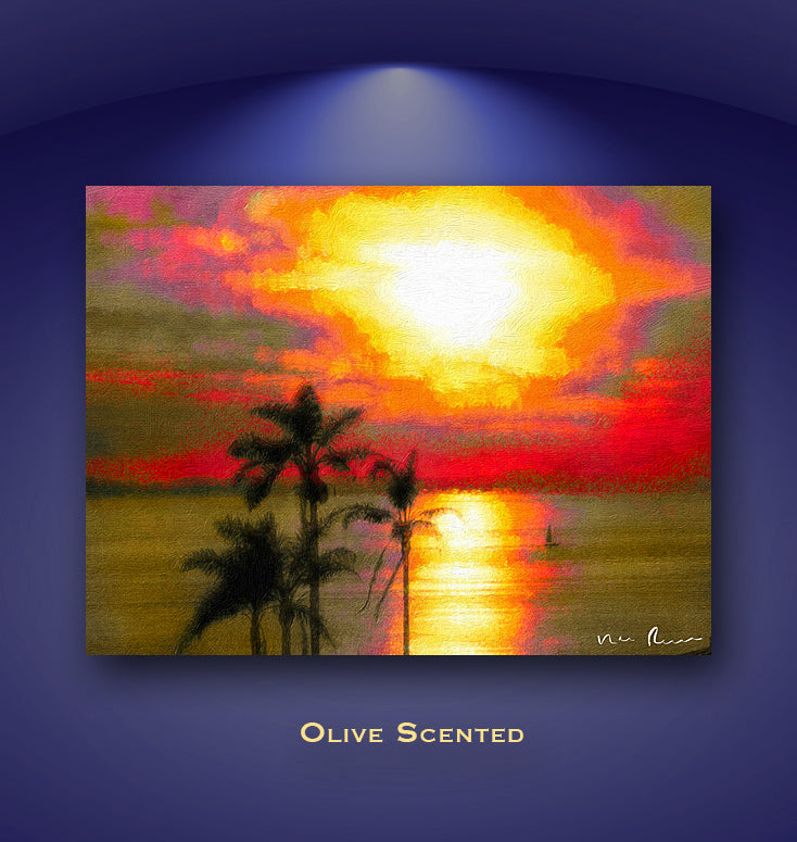 Olive Scented Wall Print 60x40