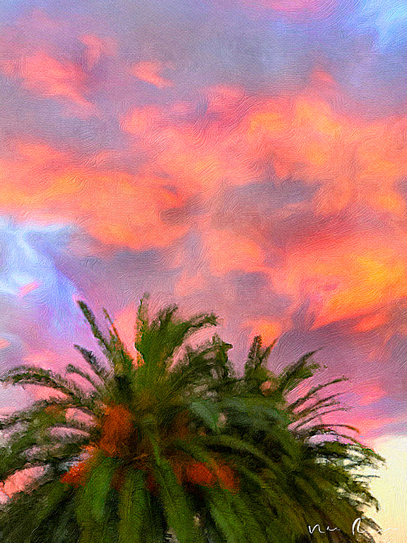 Palm Fire Wall Print 40x60