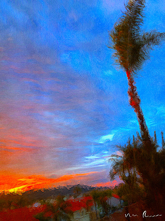 Palm River Wall Print 40x60