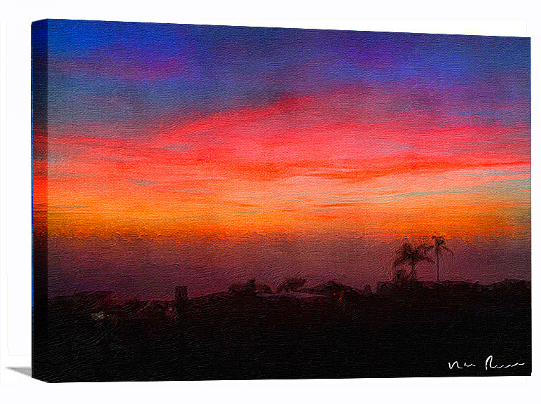 Red Devil Wrapped Canvas Print