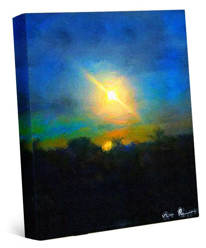 Sun Jewel Wrapped Canvas Print