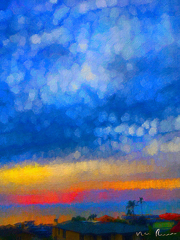 Twilight Blues Wall Print 40x60