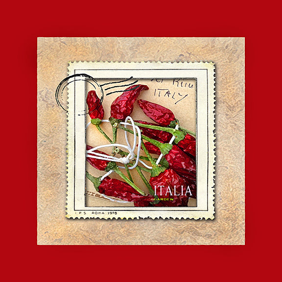Italian Hot Chili Stamp Archival Luster Print