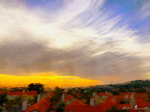 Village Shade Wall Print 60x40
