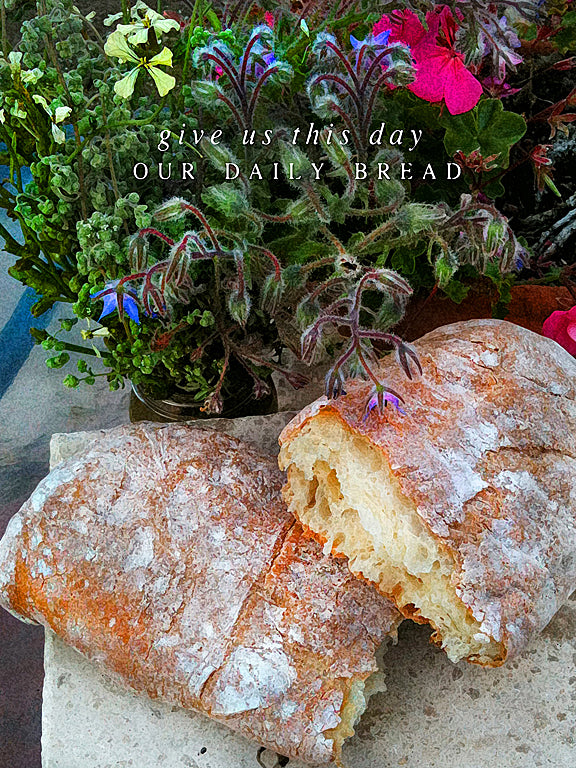 Daily Bread Wrapped Canvas Print