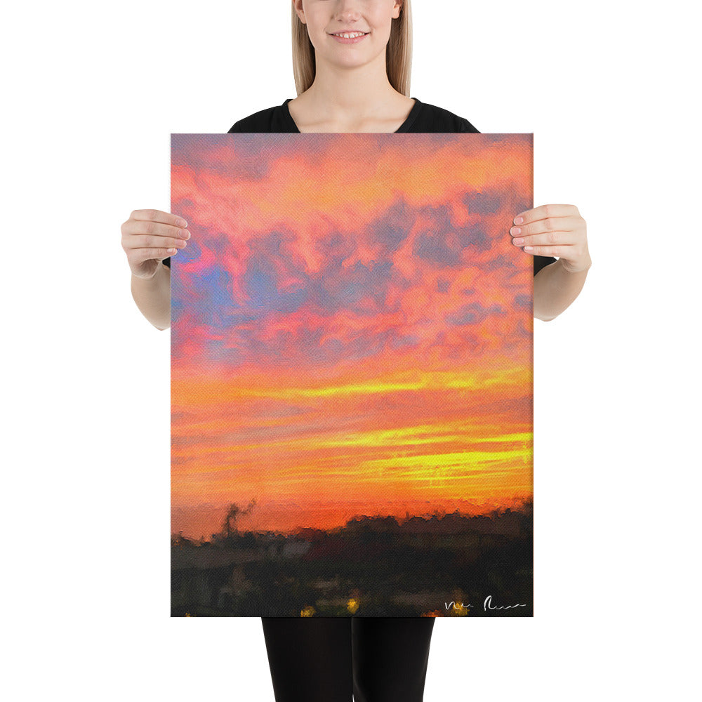 Happy Feelers Wrapped Canvas Print