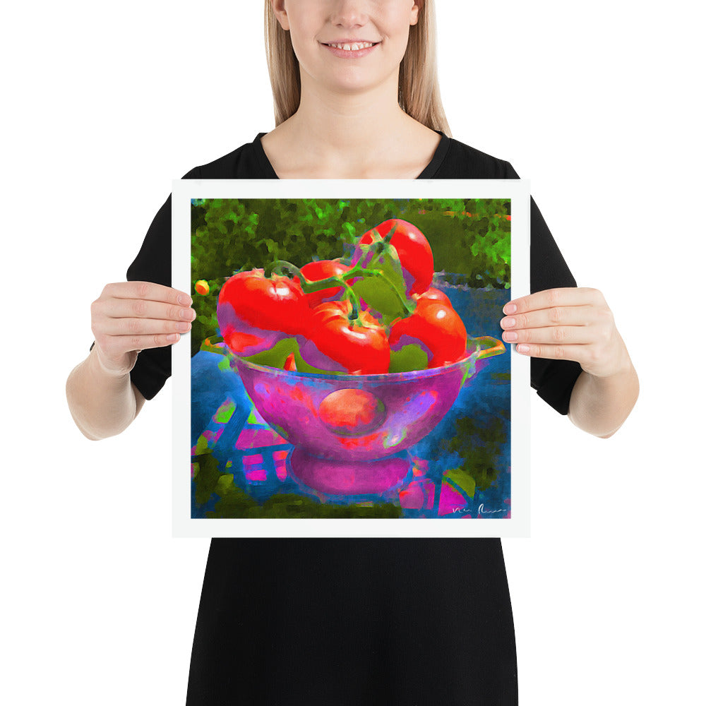Summer Ripe Tomatoes Luster Archival Print