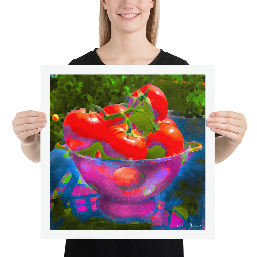 Summer Ripe Tomatoes Luster Archival Print