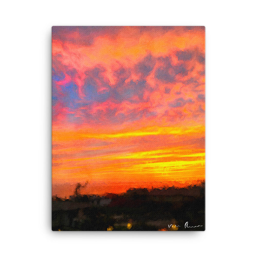 Happy Feelers Wrapped Canvas Print