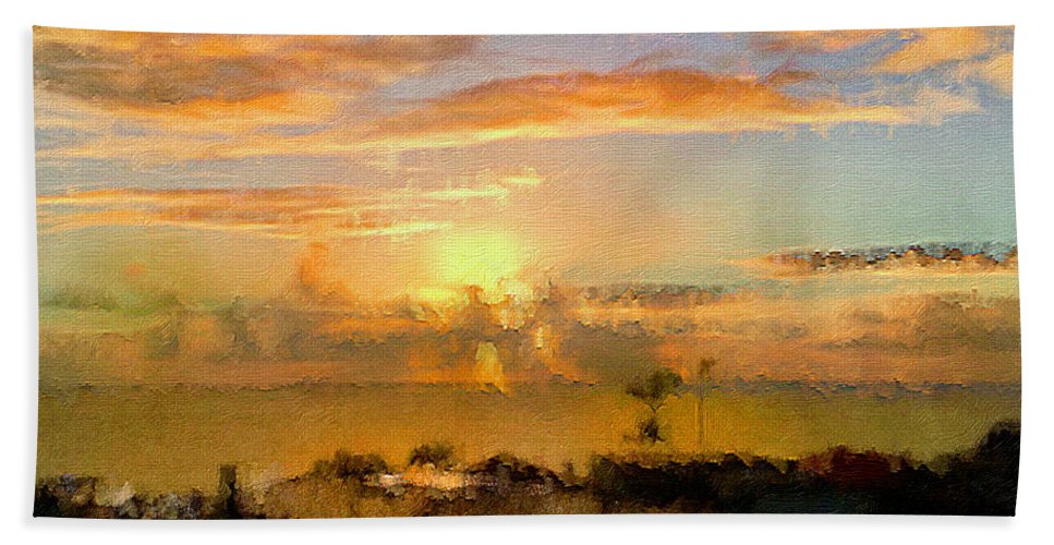 Painter's Landscape - Beach Towel