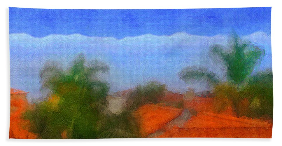 Rooftop Blues - Beach Towel