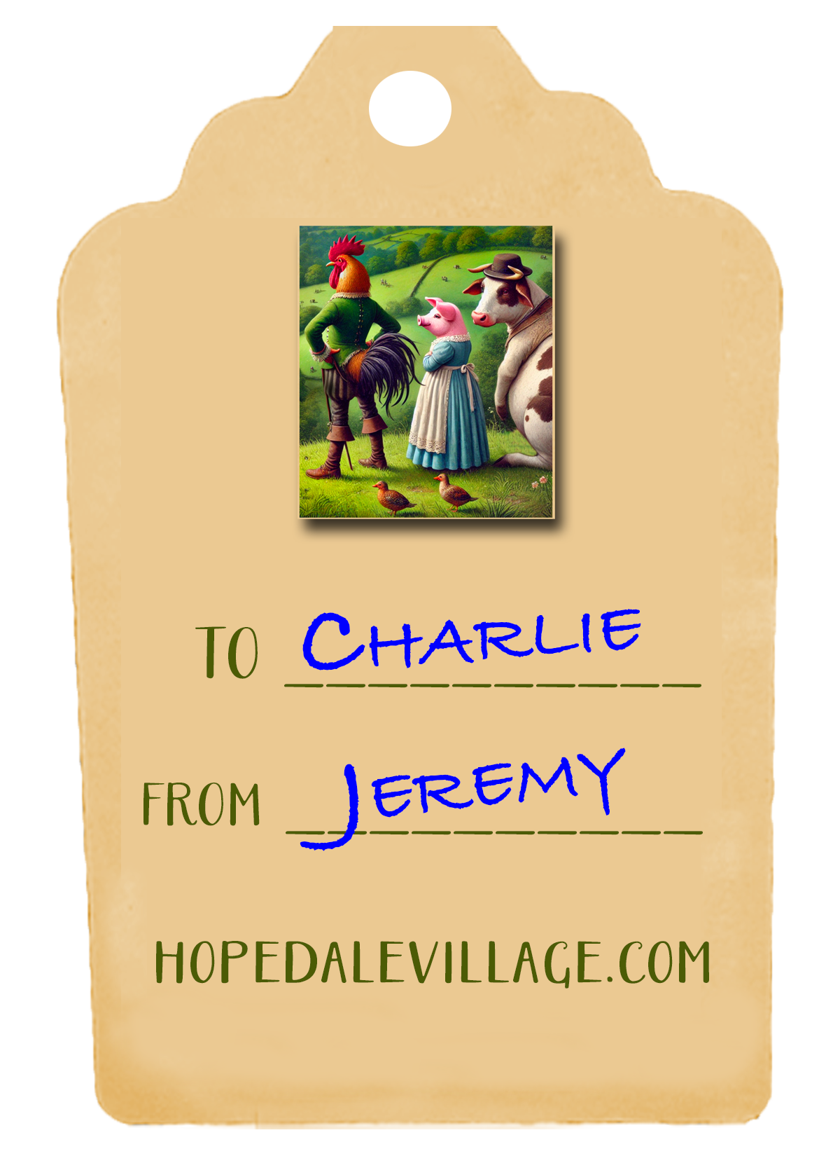 Hopedale Village Friendship Cards, Gift Tags, and Stickies