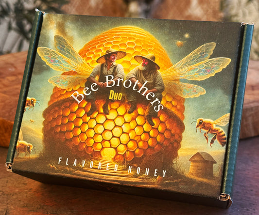 Bee Brothers Two-Jar Flavored Honey Collection Gift Box