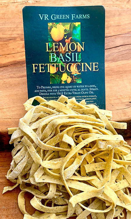 Fresh Lemon Basil Fettuccini Pasta