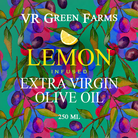 VRGF Lemon Infused EV Olive Oil 250 ML Bottle