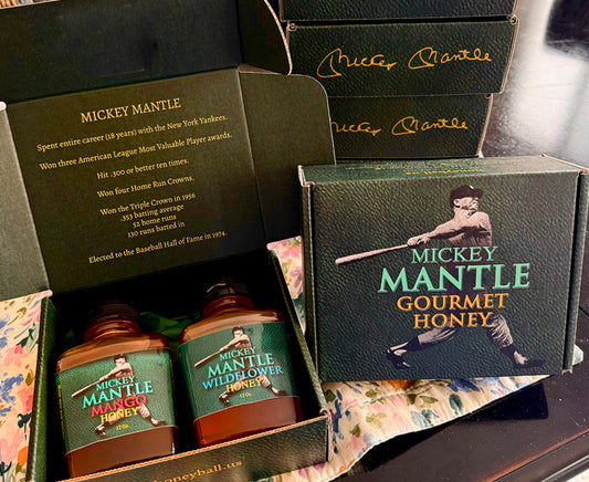 Mickey Mantle Two-Jar Flavored Honey Gift Box
