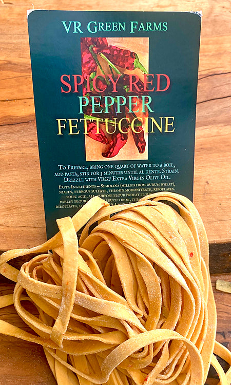 Fresh Spicy Red Pepper Fettuccini Pasta