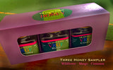 Three Gourmet Honey Sampler with Gift Box