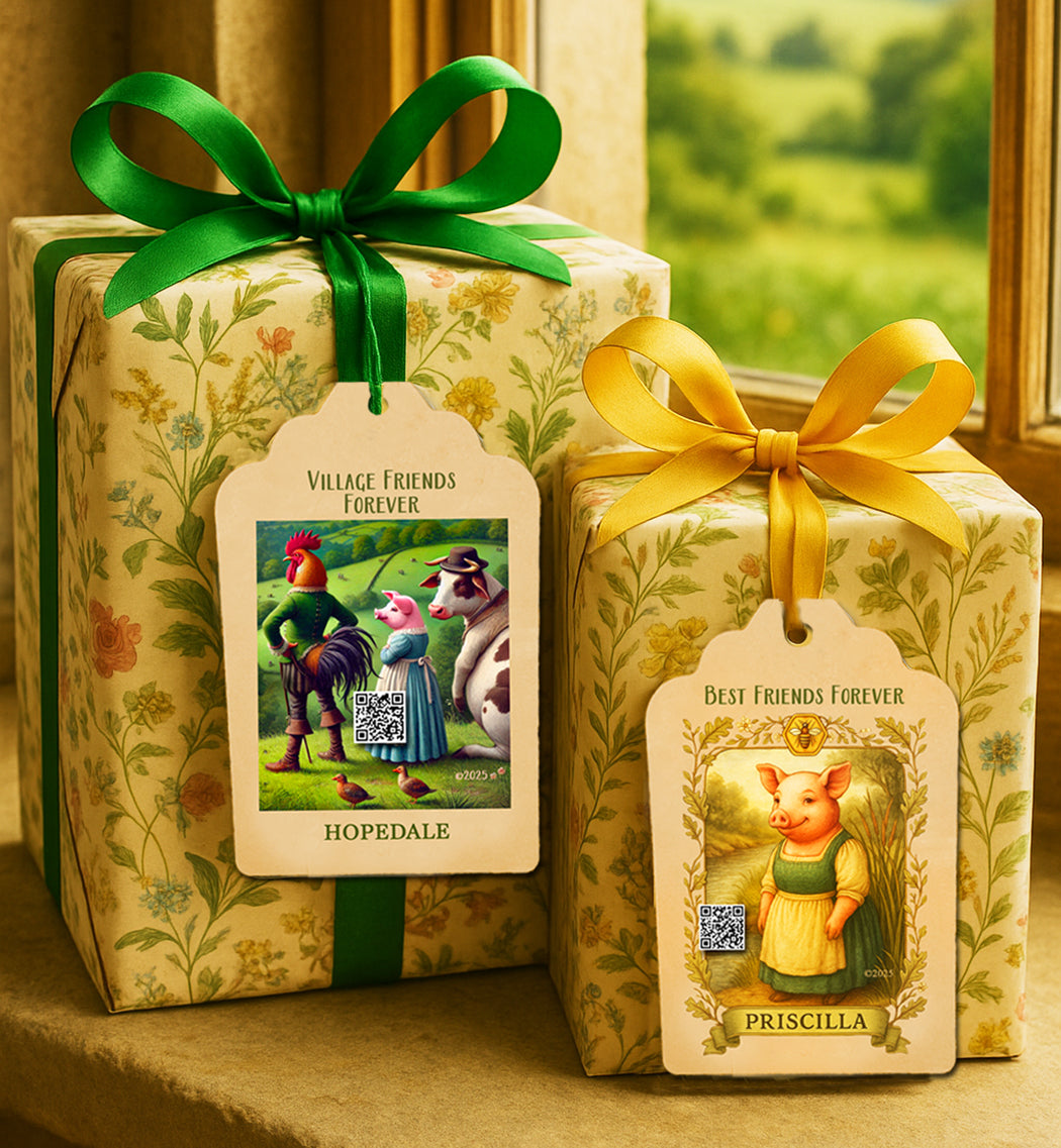 Hopedale Village Friendship Cards, Gift Tags, and Stickies