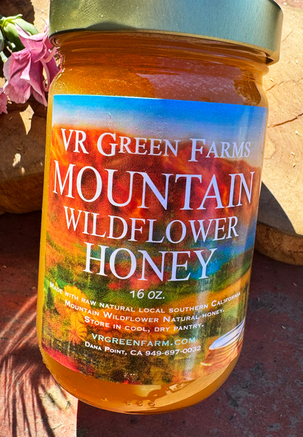 Mountain Wildflower Honey Glass Jar