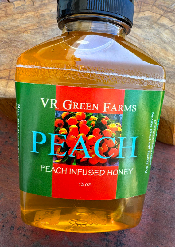 Peach Flavored Honey Squeeze Bottle