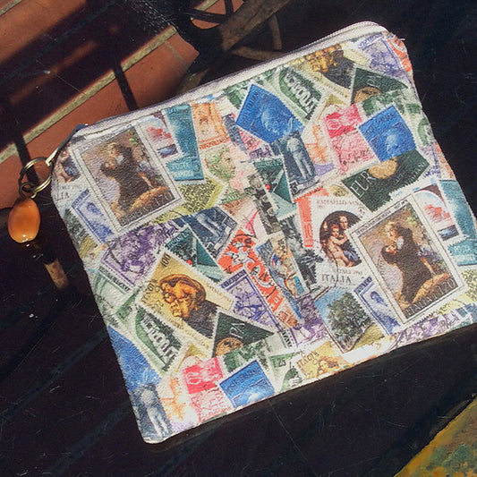 Italian Vintage Stamps Travel Bag