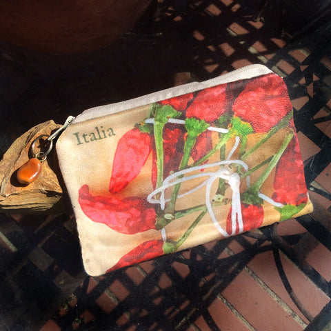 Italian Red Pepper Cosmetics Bag