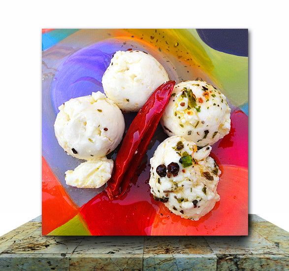 Goat Cheese Wrapped Canvas Print