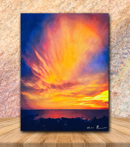 Gold Dust Wrapped Canvas Print