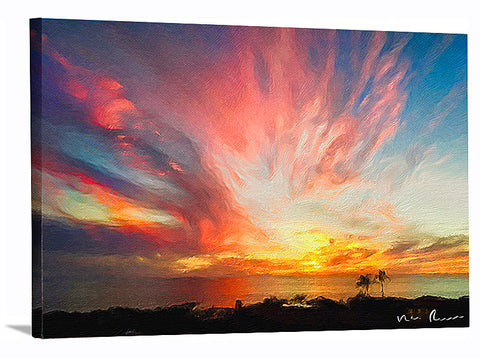 Kaboom Wrapped Canvas Print