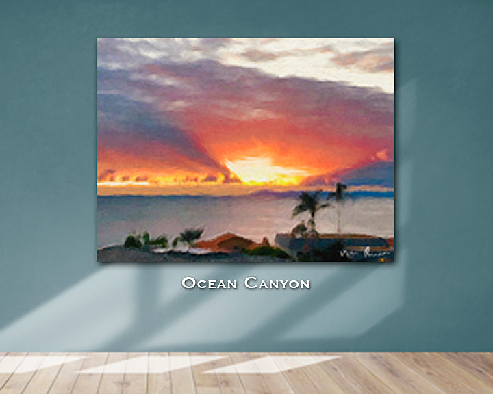 Ocean Canyon Wall Print 60x40