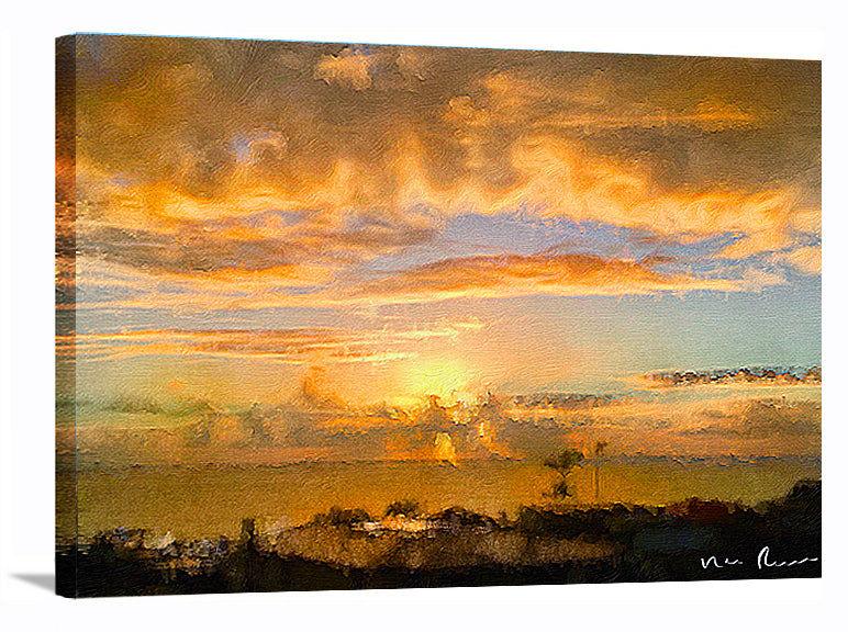 Painter's Landscape Wrapped Canvas Print