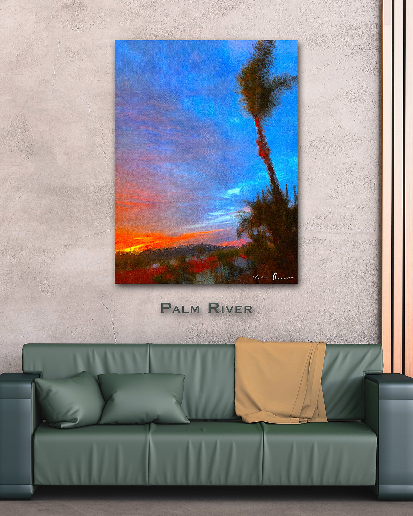 Palm River Wall Print 40x60