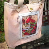 Canvas/Leather Villagio Bag — Italian Red Peppers