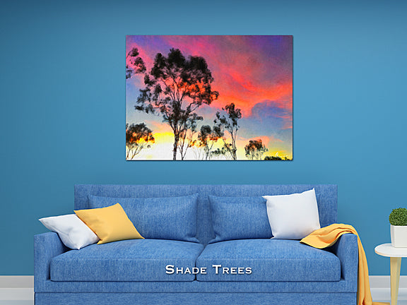 Shade Trees Wall Print 60x40