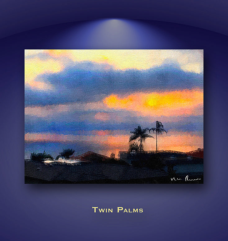 Twin Palms Wall Print 60x40