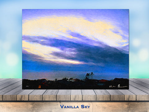 Vanilla Sky Wrapped Canvas Print