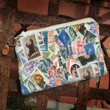 Italian Vintage Stamps Cosmetic Bag