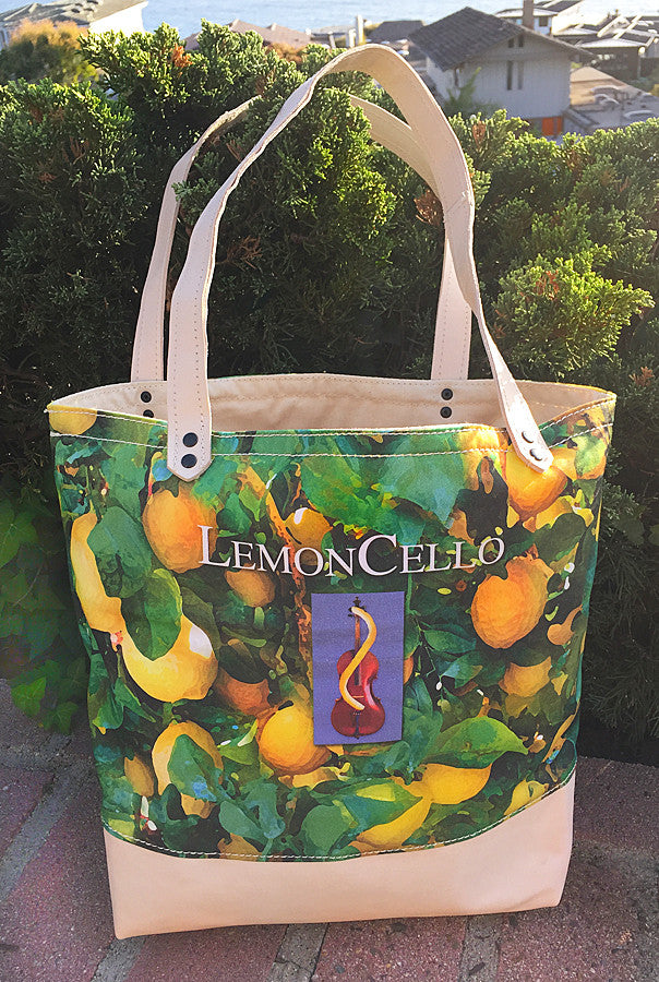 Mercato Canvas/Leather Bag — Lemoncello