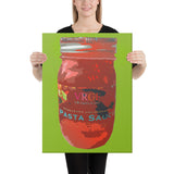 Cucina Style Pasta Sauce Wrapped Canvas Print