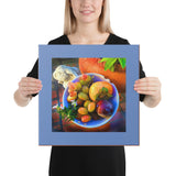 Fruit Bowl Wrapped Canvas Print