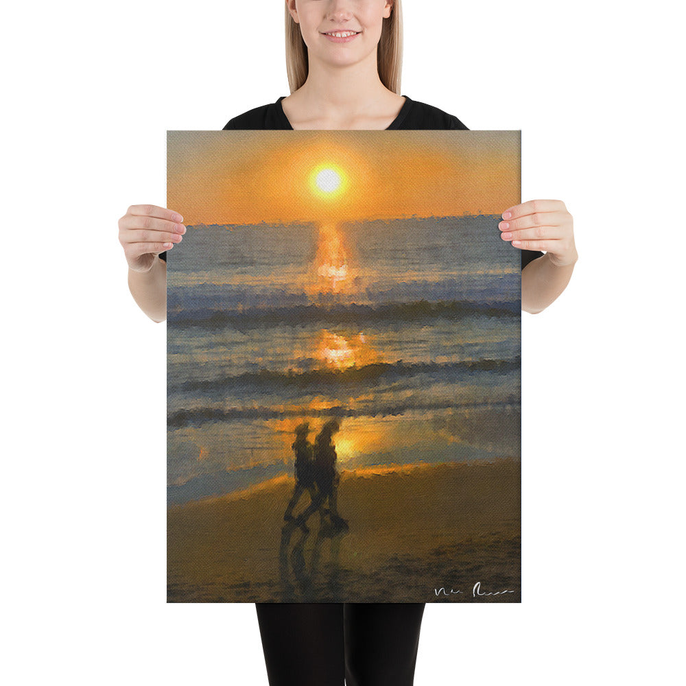 Twosome Wrapped Canvas Print