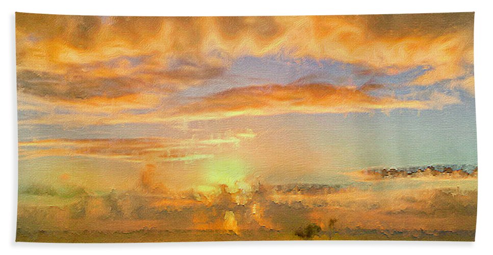 Painter's Landscape - Bath Towel
