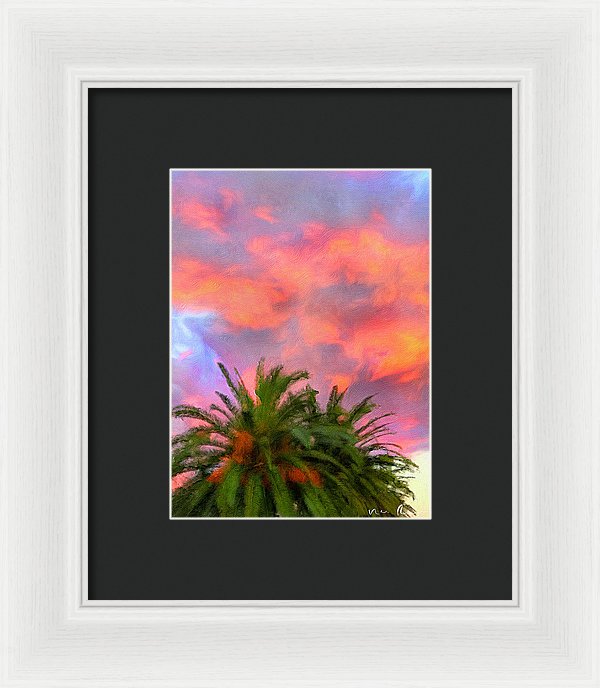 Palm Fire - Framed Print
