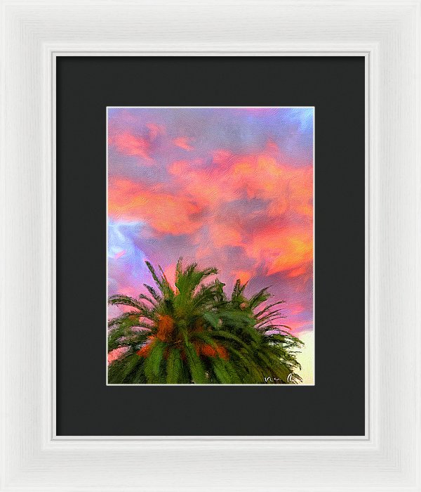 Palm Fire - Framed Print